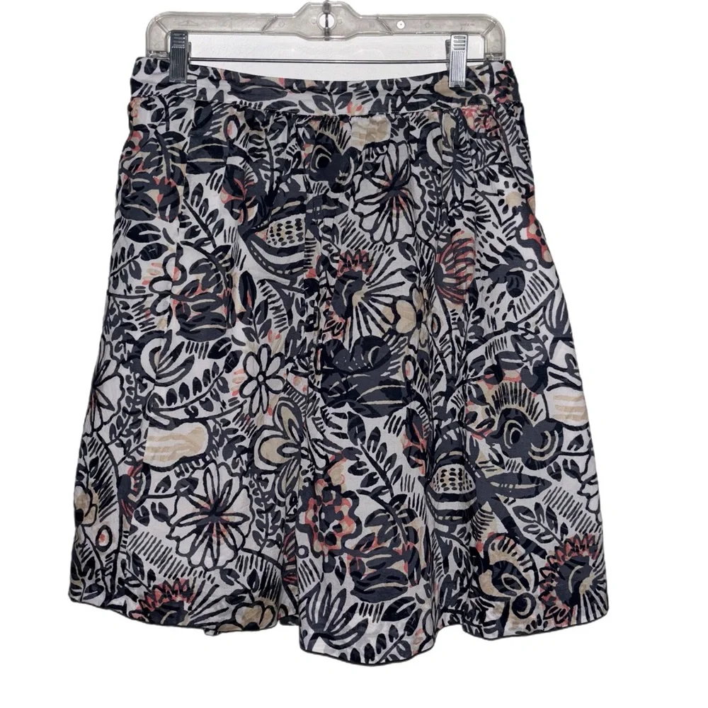 LOFT Outlet Floral Midi Skirt 8P - Picture 3 of 9